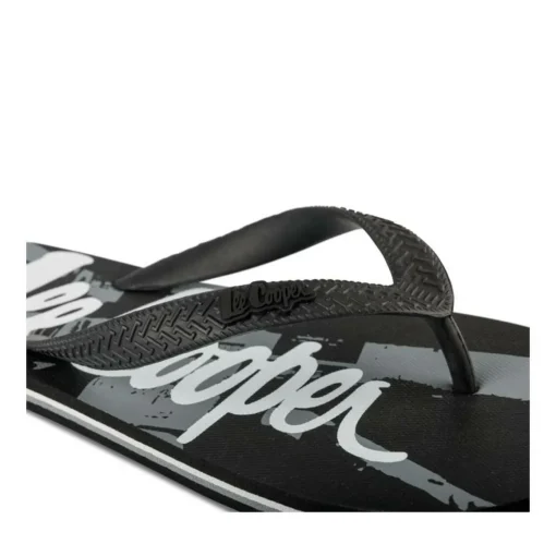 Tongs NOIR Homme Motif Uni A Enfiler