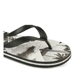 Tongs NOIR Homme Motif Uni A Enfiler