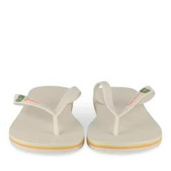 Tongs Plage BEIGE Femme Motif Uni A Enfiler