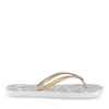 Tongs Plage BLANC Femme Motif Uni A Enfiler