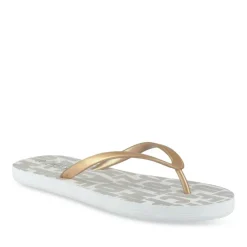 Tongs Plage BLANC Femme Motif Uni A Enfiler