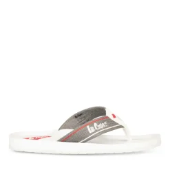 Tongs Plage BLANC Homme Motif Uni