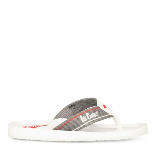 Tongs Plage BLANC Homme Motif Uni