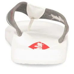 Tongs Plage BLANC Homme Motif Uni