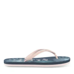 Tongs Plage BLEU Femme Motif Uni A Enfiler