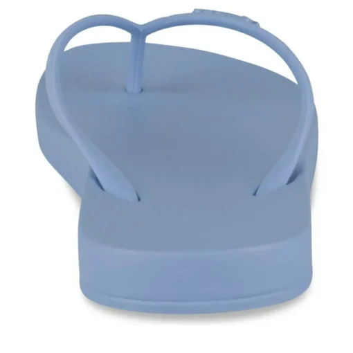 Tongs Plage BLEU Femme Motif Uni A Enfiler