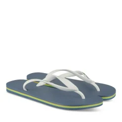 Tongs Plage BLEU Homme Motif Uni A Enfiler