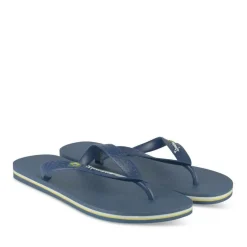 Tongs Plage BLEU Homme Motif Uni A Enfiler