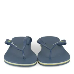 Tongs Plage BLEU Homme Motif Uni A Enfiler