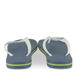 Tongs Plage BLEU Homme Motif Uni A Enfiler