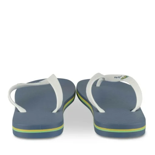 Tongs Plage BLEU Homme Motif Uni A Enfiler