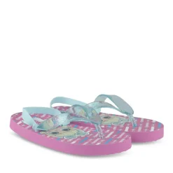 Tongs Plage FUSCHIA Fille Motif Uni Elastique