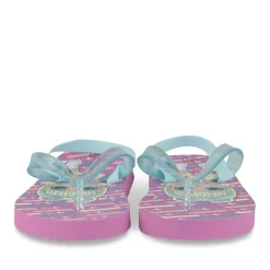Tongs Plage FUSCHIA Fille Motif Uni Elastique