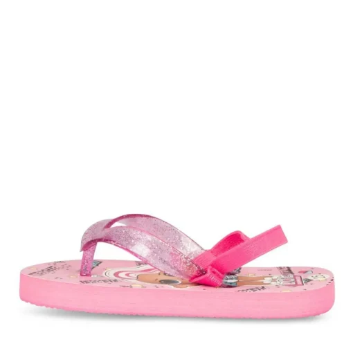 Tongs Plage FUSCHIA Fille Elastique