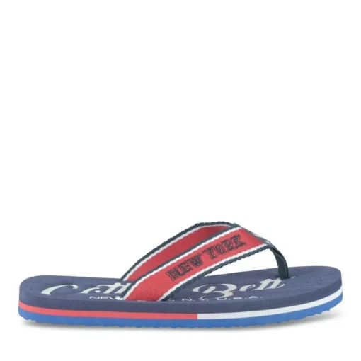 Tongs Plage MARINE Homme Motif Uni A Enfiler