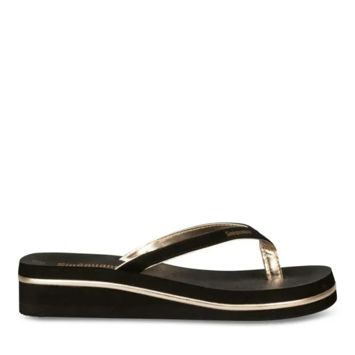 Tongs Plage NOIR Femme