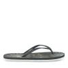 Tongs Plage NOIR Femme Motif Uni A Enfiler