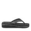 Tongs Plage NOIR Femme Motif Uni A Enfiler