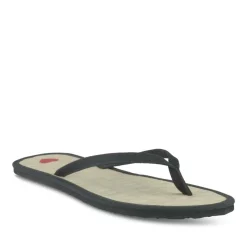 Tongs Plage NOIR Femme Motif Uni A Enfiler