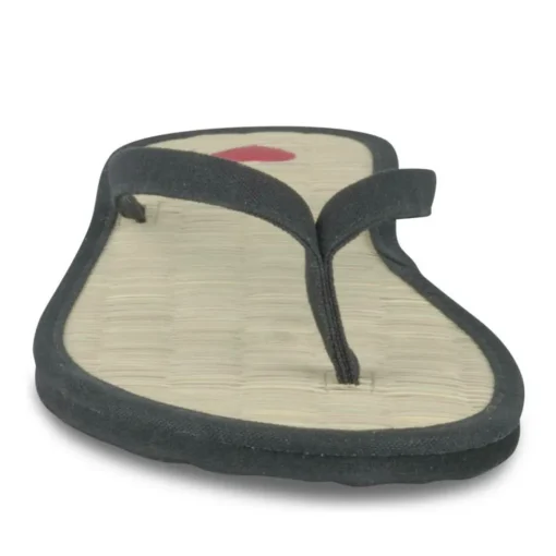 Tongs Plage NOIR Femme Motif Uni A Enfiler
