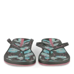 Tongs Plage NOIR Femme Motif Uni A Enfiler