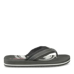 Tongs Plage NOIR Homme Motif Uni A Enfiler