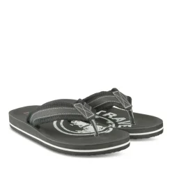 Tongs Plage NOIR Homme Motif Uni A Enfiler