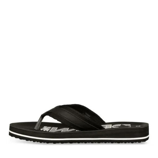 Tongs Plage NOIR Homme Motif Uni