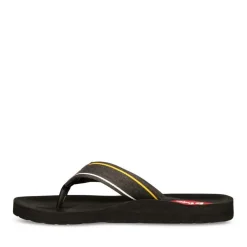 Tongs Plage NOIR Homme Motif Uni
