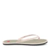 Tongs Plage ROSE Femme Motif Uni A Enfiler