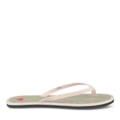 Tongs Plage ROSE Femme Motif Uni A Enfiler