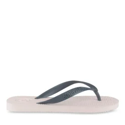 Tongs Plage ROSE Femme Motif Uni A Enfiler