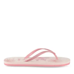 Tongs Plage ROSE Femme Motif Uni A Enfiler