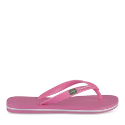 Tongs Plage ROSE Femme Motif Uni A Enfiler