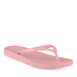 Tongs Plage ROSE Femme Motif Uni A Enfiler
