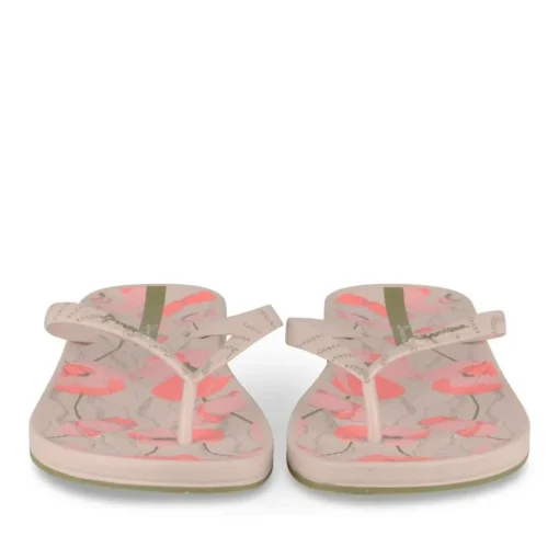 Tongs Plage ROSE Femme Motif Uni A Enfiler