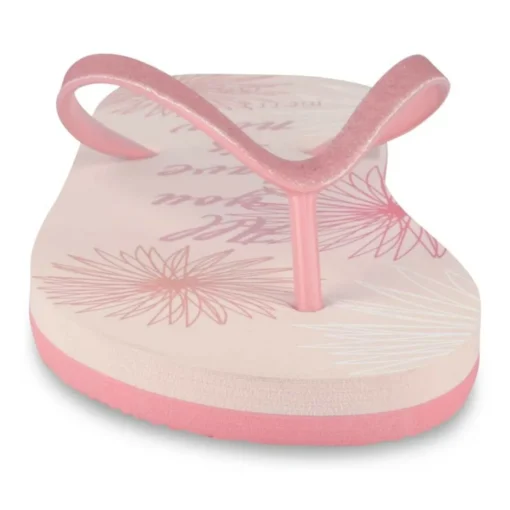 Tongs Plage ROSE Femme Motif Uni A Enfiler