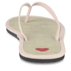 Tongs Plage ROSE Femme Motif Uni A Enfiler