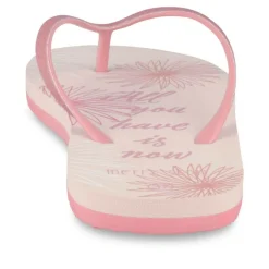 Tongs Plage ROSE Femme Motif Uni A Enfiler