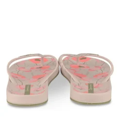 Tongs Plage ROSE Femme Motif Uni A Enfiler