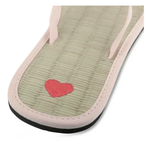Tongs Plage ROSE Femme Motif Uni A Enfiler