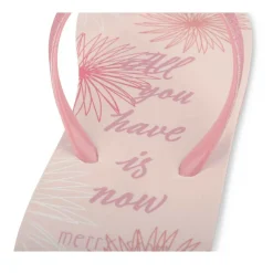 Tongs Plage ROSE Femme Motif Uni A Enfiler
