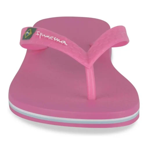 Tongs Plage ROSE Femme Motif Uni A Enfiler