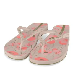 Tongs Plage ROSE Femme Motif Uni A Enfiler