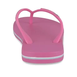 Tongs Plage ROSE Femme Motif Uni A Enfiler