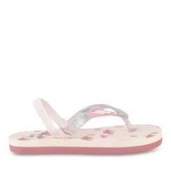 Tongs Plage ROSE Fille Motif Dinosaure Elastique