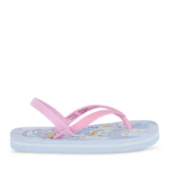 Tongs Plage ROSE Fille Motif Uni Elastique