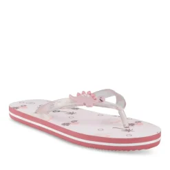 Tongs Plage ROSE Fille Motif Dinosaure A Enfiler