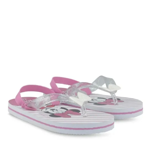 Tongs Plage ROSE Fille Motif Uni Elastique