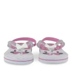 Tongs Plage ROSE Fille Motif Uni Elastique